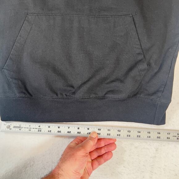 Volcom Hoodie Sweatshirt Men's Small Fleece Y2K Casual Dark Black Kangaroo Pouch - Picture 8 of 15